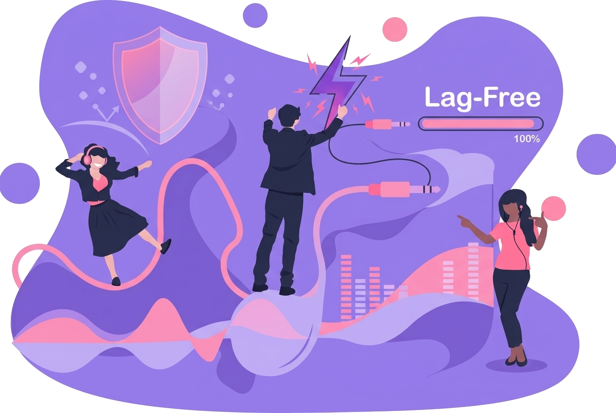 Lag-Free Music Playback
